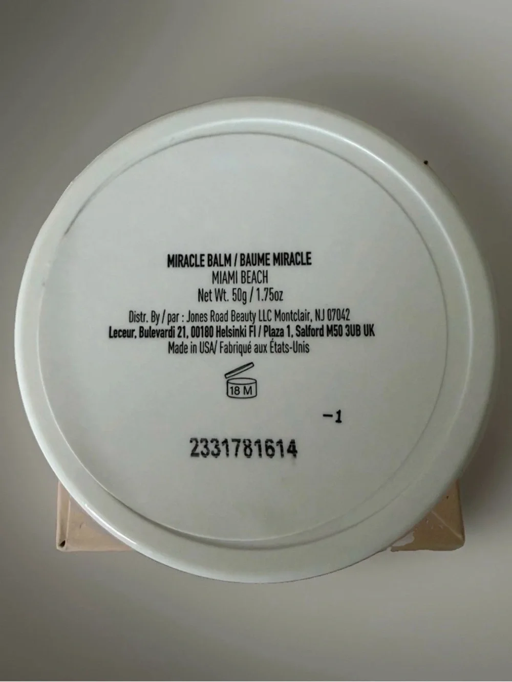 Jones Road Miracle Balm Full Size Face Balm Makeup Glow All Skin Miami Beach NIB